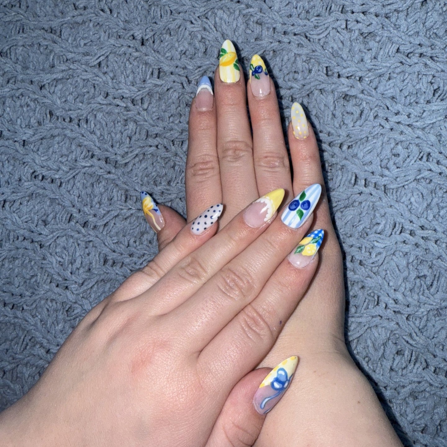 Blueberry Lemon Nail Set