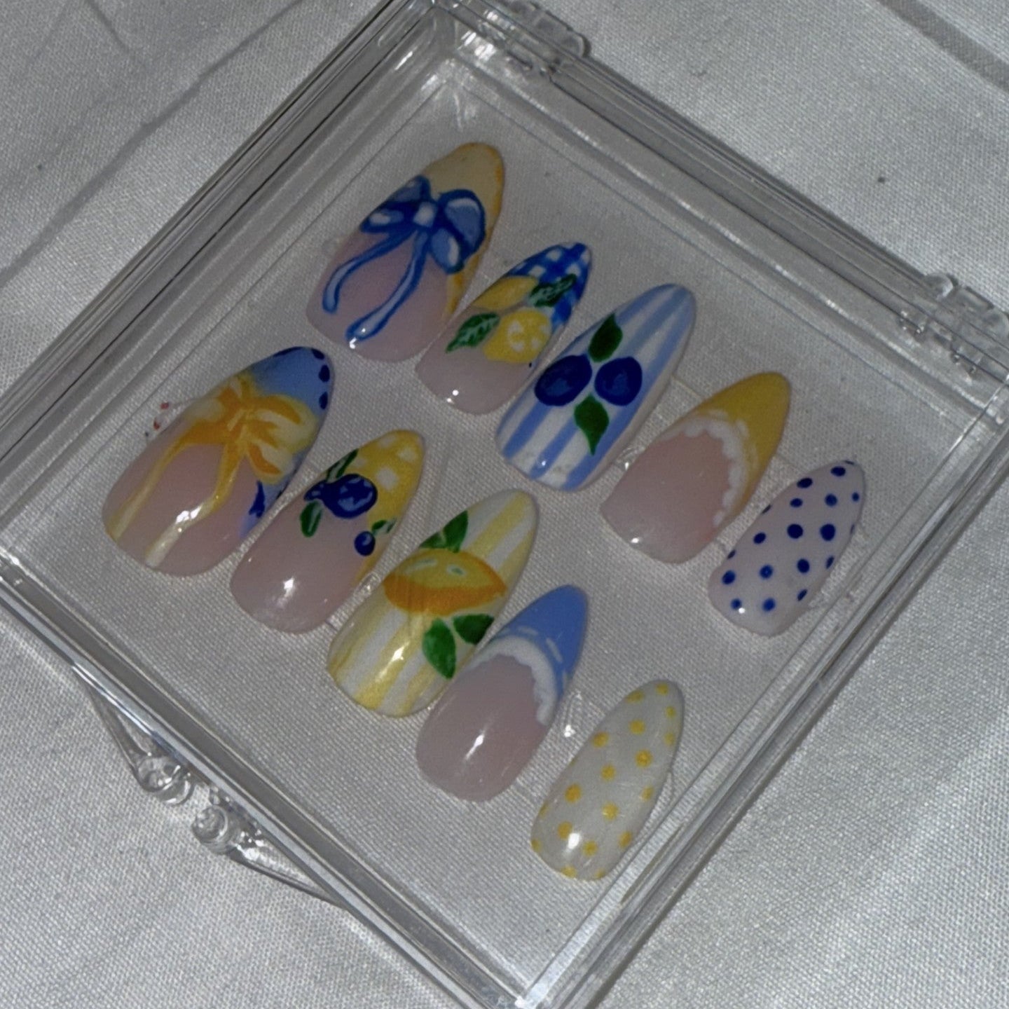 Blueberry Lemon Nail Set