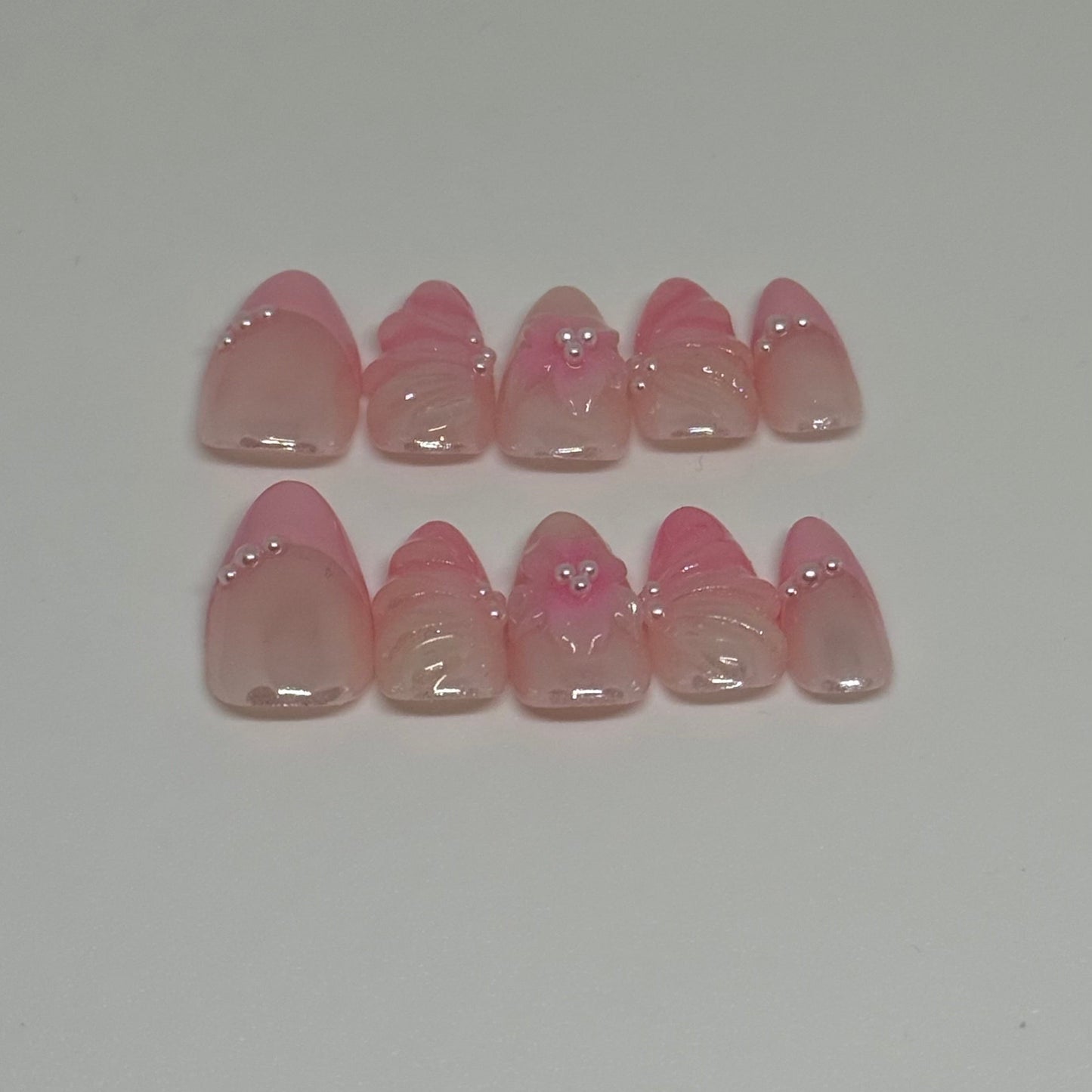 Chrome 3D Flower Set