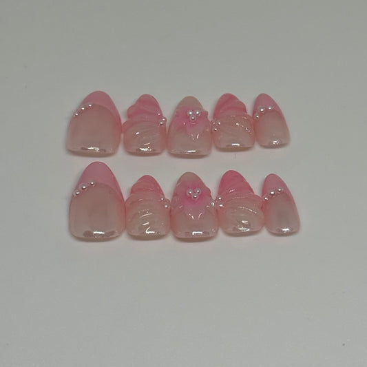 Chrome 3D Flower Set