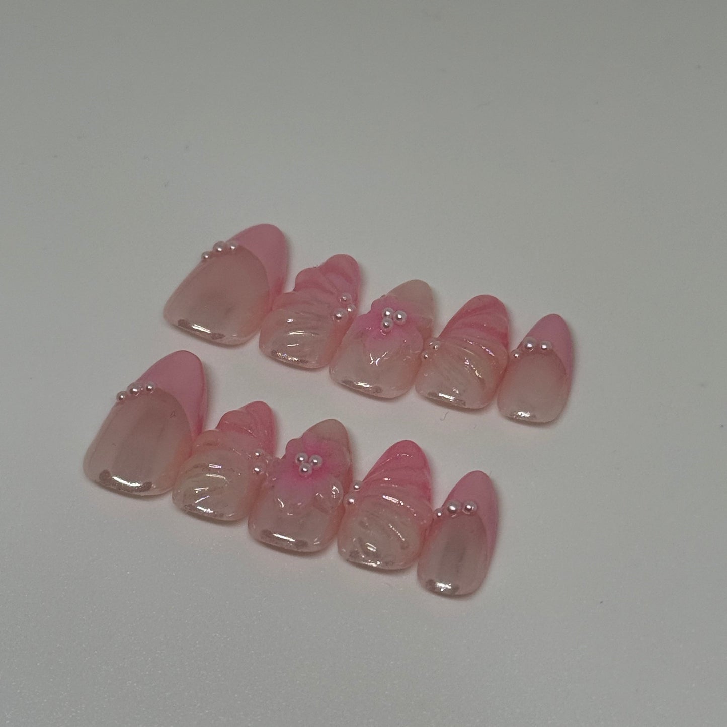 Chrome 3D Flower Set