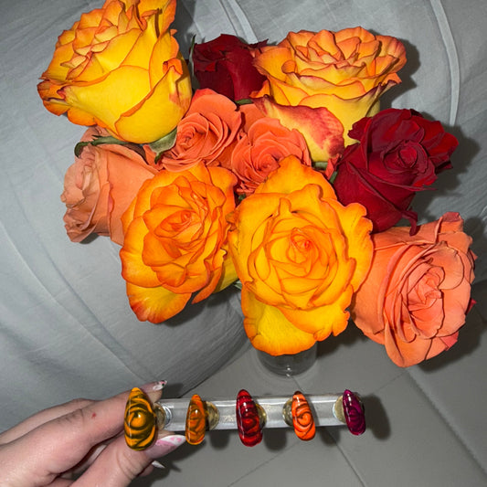 V-DAY Rose Nail Set