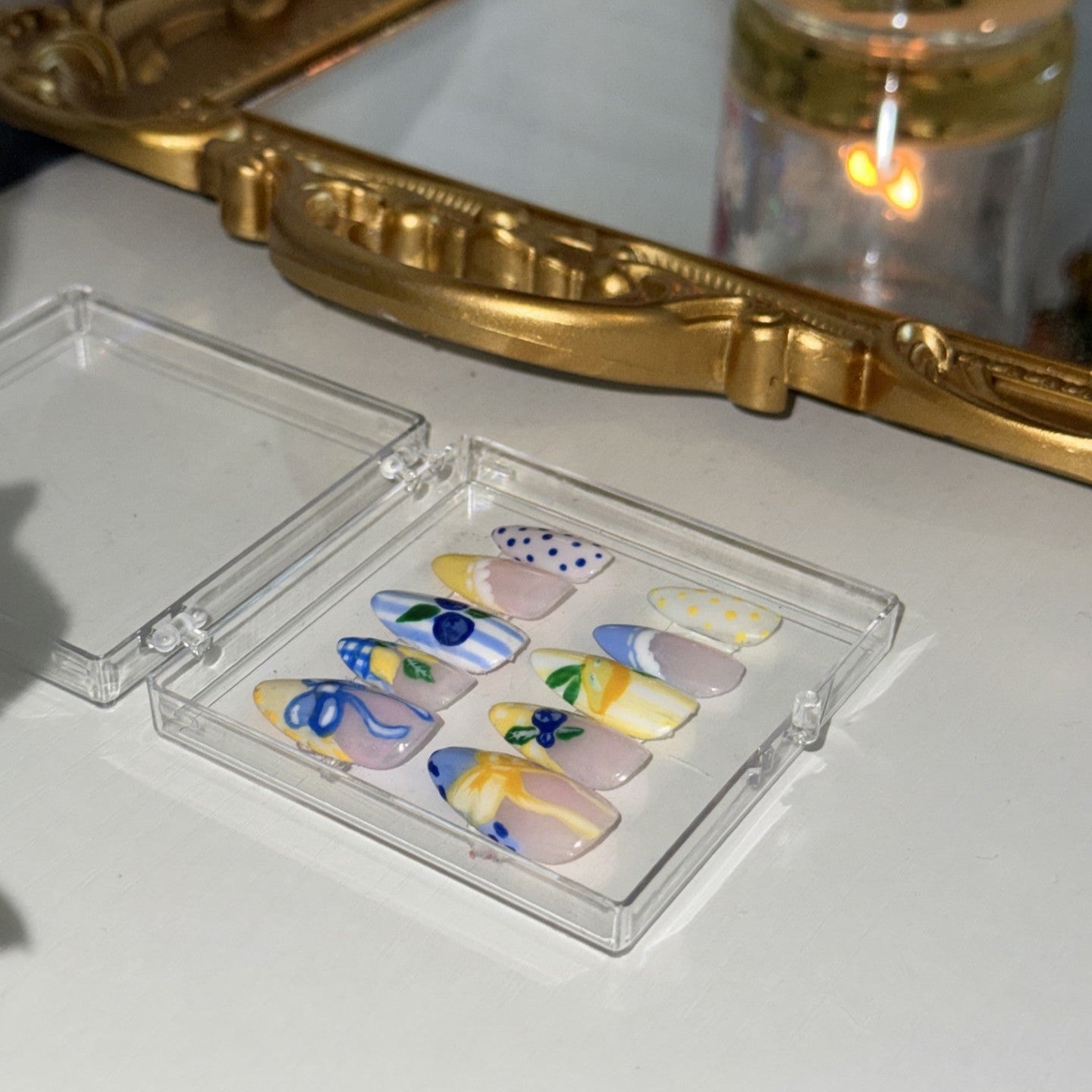 Blueberry Lemon Nail Set